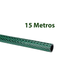 Kit 15 Metros de Mangueira Jardim Azul/Verde Trançado 1/2 x 2.5mm