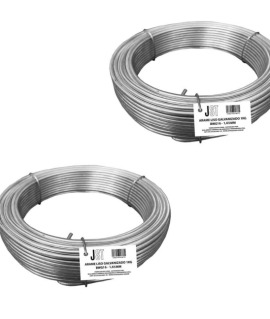 Kit com 2 Kg de Arame Liso Galvanizado - BWG16-1,65MM - JST