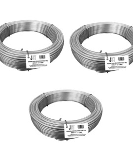 Kit com 3 Kg de Arame Liso Galvanizado - BWG14-2,11MM - JST