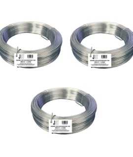 Kit com 3 KG de Arame Liso Galvanizado - BWG18-1,24MM - JST