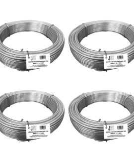 Kit com 4 Kg de Arame Liso Galvanizado - BWG14-2,11MM - JST