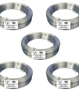 Kit com 5 KG de Arame Liso Galvanizado - BWG18-1,24MM - JST