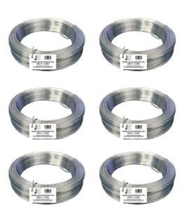 Kit com 6 KG de Arame Liso Galvanizado - BWG18-1,24MM - JST