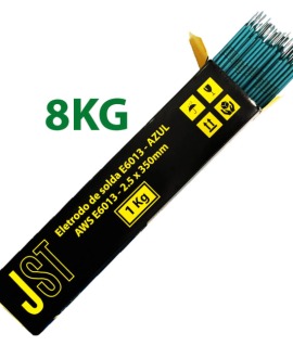 Kit Com 8kg De Eletrodo Azul 6013 - 2,50mm - JST