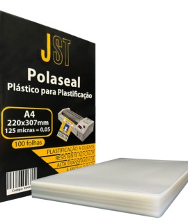 Plástico para Plastificação - A4 220x307 100 Folhas - JST