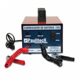 Carregador de bateria - lento - CL 5A Bivolt - Paulitech