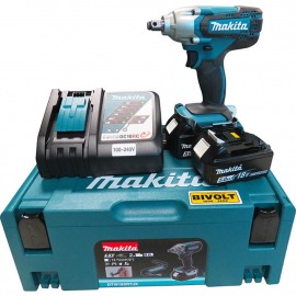 Chave De Impacto A Bateria - DTW190RTJX - Com 2 Baterias - Makita