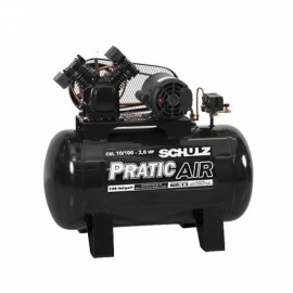 Compressor Ar  10BR/100L CSV Pratic Air 2CV - Monofasico  - Schulz