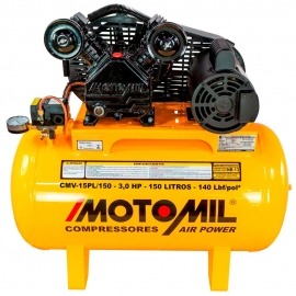 Compressor Ar 15pl/150-CMV Air Power Monofásico - 110/220v - Motomil