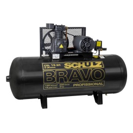 Compressor de Ar 15BR/200L-CSL Bravo 3CV - Monofásico - 220V - 921.7987-0 - SCHULZ