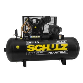 Compressor de Ar 5cv 2 Polos - Max Msv 20/250l - 20 PCM - Trifásico 220/380V - 922.7789-0 - Schulz