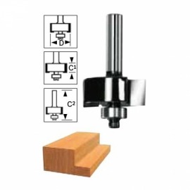 Fresa Reta com Rolamento – 12,7 mm e 1/2 Polegada - Bosch