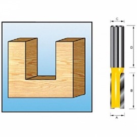 Fresa Reta de 2 Navalhas 8-6mm(INS) - Makita