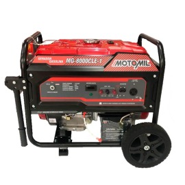 Gerador de Energia á Gasolina - 7000W/7,0KVA 60HZ - MG-8000CLE-1 - 110/220V - Monofásico - Motomil