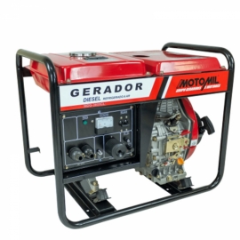 Gerador à Diesel 3300 Watts - 4 Tempos Mod. MDG-3600CL 110/220V - Motomil