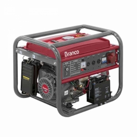 Gerador à Gasolina Trifásico 8 Kva 110/220V - Partida Elétrica B4T-8000 E3 - Branco