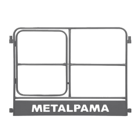 Guarda Corpo de 1,00 x 1,50m com Porta para Andaime - Metalpama