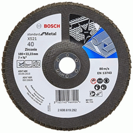 Lixa Flap Disc standard 180 x 22 GR. 40  - 2608.619.292 - Bosch